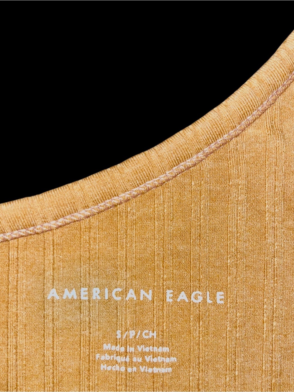 American Eagle One Shoulder Ribbed Top - Picture 3 of 5